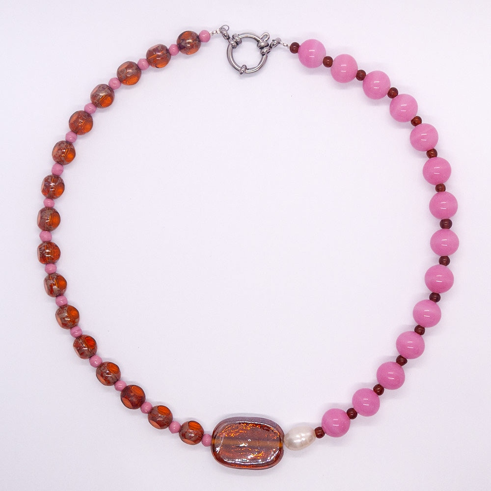 Necklace 237: Strawberry Caramel