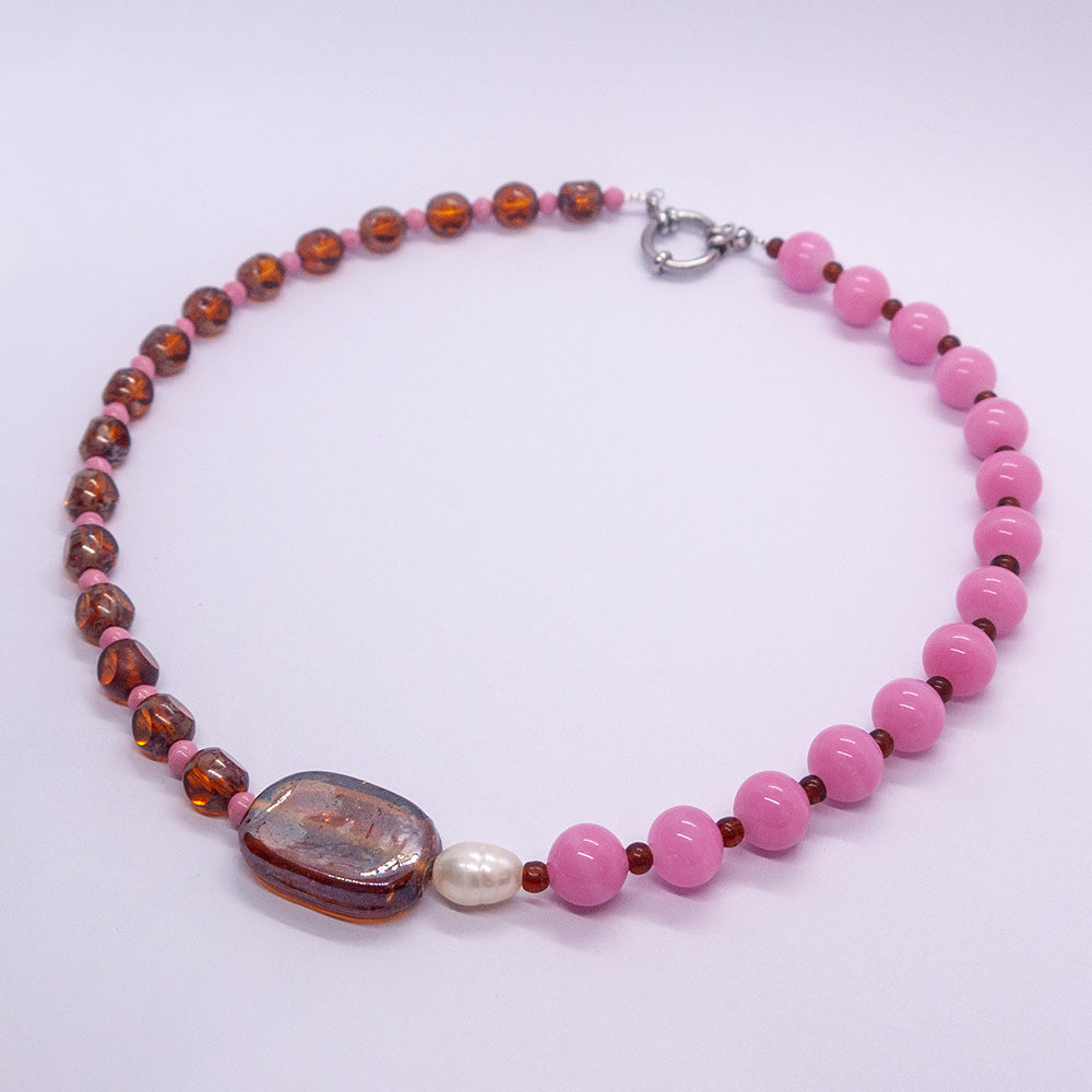 Necklace 237: Strawberry Caramel